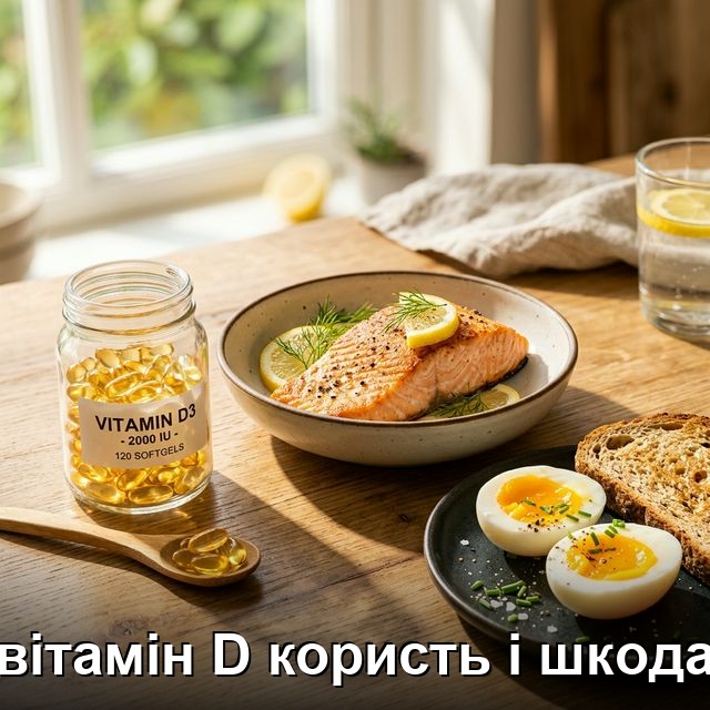 вітамін D користь і шкода
