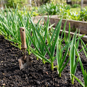 чим підживити часник весною щоб не жовтів