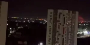 Нічна атака БпЛА на Воронеж 23 липня (скриншот Exilenova+)