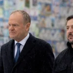 Літак президента України у Польщі (скриншот трансляції TVP)