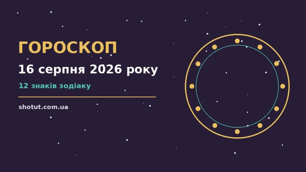 Недільний гороскоп на 16 серпня 2026 року: символічне зображення знаків зодіаку поряд із затишним сімейним столом