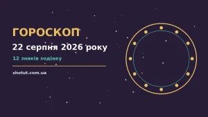 Зодіакальний круг на тлі ранкового неба, символ суботнього гороскопу на 22 серпня 2026 року