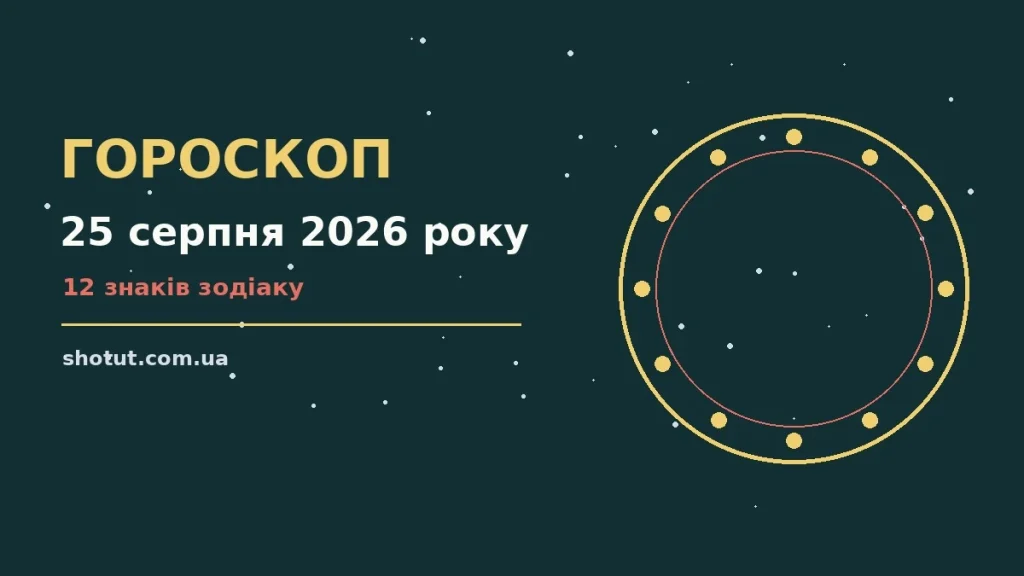Зоряне небо над міською вежею у вечірніх вогнях — гороскоп на 25 серпня 2026 року