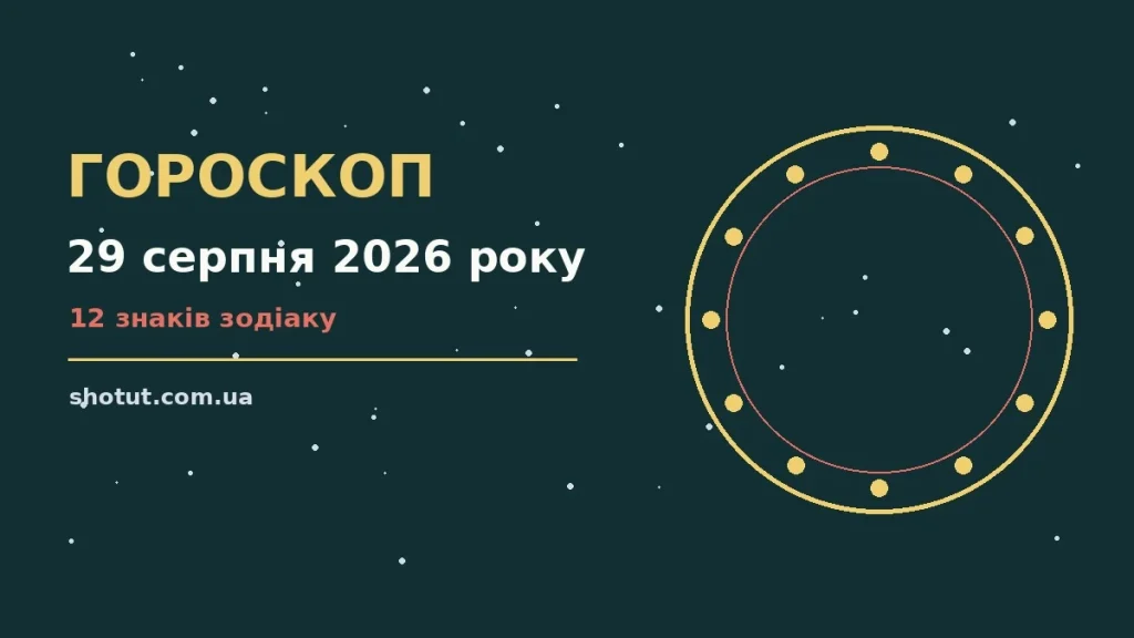Зоряне небо над містом у суботу ввечері як символ гороскопу на 29 серпня 2026 року