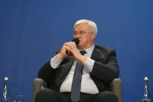 Андрій Сибіга під час пресконференції в Києві 6 серпня 2026 року