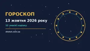 Гороскоп на 13 жовтня 2026 року на тлі осіннього пейзажу