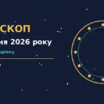 Зоряне небо у холодних синіх і золотих відтінках як символ щоденного гороскопу