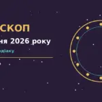 Зодіакальний круг із дванадцятьма знаками, свічка, нотатки та монети на тлі ранкового столу