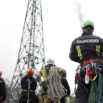 Робота піротехніків спецпідрозділу «S.I.G.M.A.» на висоті 60 метрів під час вилучення бойової частини безпілотника